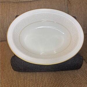 Vintage Noritake Ivory China 7562 Tulane Oval Vegetable Serving Bowl